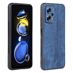For Xiaomi Redmi Note 11T Pro 5G AZNS 3D Embossed Skin Feel Phone Case(Sapphire Blue)