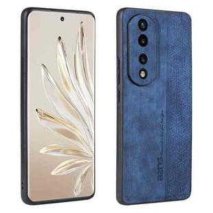 For Honor 70 AZNS 3D Embossed Skin Feel Phone Case(Sapphire Blue)