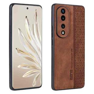 For Honor 70 Pro / 70 Pro+ AZNS 3D Embossed Skin Feel Phone Case(Brown)