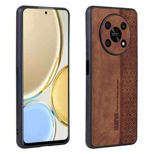 For Honor X30 / X9 AZNS 3D Embossed Skin Feel Phone Case(Brown)