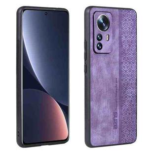 For Xiaomi 12 / 12S / 12X AZNS 3D Embossed Skin Feel Phone Case(Purple)