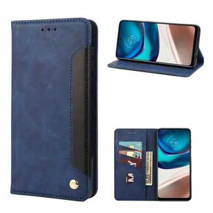 For Motorola Moto G42 Skin Feel Splicing Leather Phone Case(Blue)