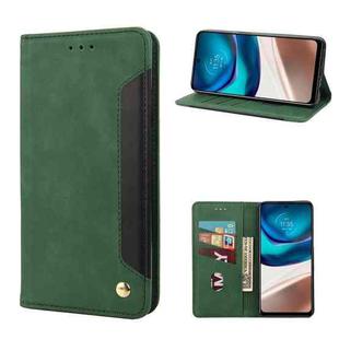 For Motorola Moto G42 Skin Feel Splicing Leather Phone Case(Green)