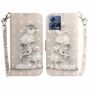 For Motorola Moto S30 Pro 5G/Edge 30 Fusion 5G 3D Colored Horizontal Flip Leather Phone Case(Squirrels)