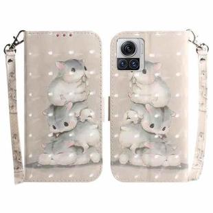 For Motorola Moto X30 Pro 5G/Edge 30 Ultra 5G 3D Colored Horizontal Flip Leather Phone Case(Squirrels)