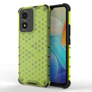 For vivo Y02s Honeycomb Phone Case(Green)