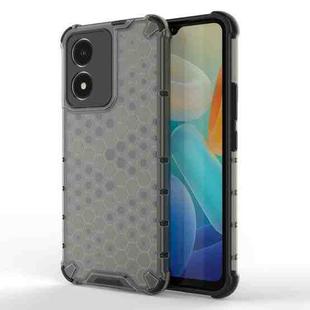 For vivo Y02s Honeycomb Phone Case(Black)