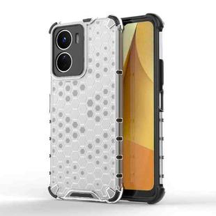 For vivo Y16 4G Global Honeycomb Phone Case(White)