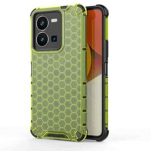 For vivo Y35 4G Global/Y22s 4G Global Honeycomb Phone Case(Green)