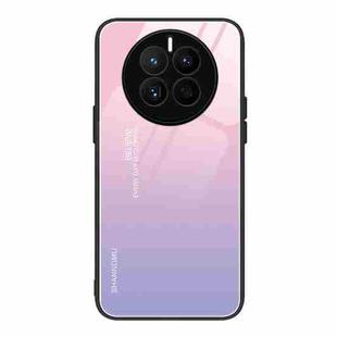 For Huawei Mate 50 Colorful Painted Glass Phone Case(Purple Sky)