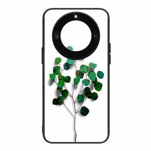 For Honor X40 Colorful Painted Glass Phone Case(Sapling)