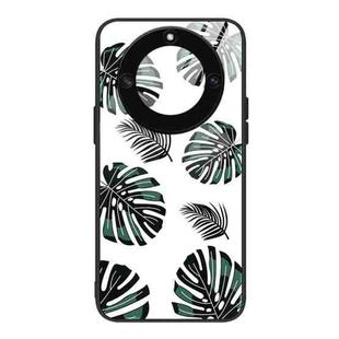 For Honor X40 Colorful Painted Glass Phone Case(Banana Leaf)