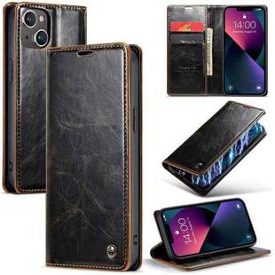 For iPhone 13 CaseMe 003 Crazy Horse Texture Leather Phone Case(Coffee)