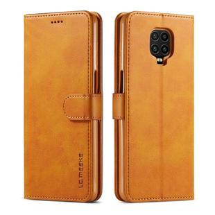 For Xiaomi Redmi Note 9 Pro / Note 9s LC.IMEEKE Calf Texture Horizontal Flip Leather Case, with Holder & Card Slots & Wallet & Photo Frame(Brown)
