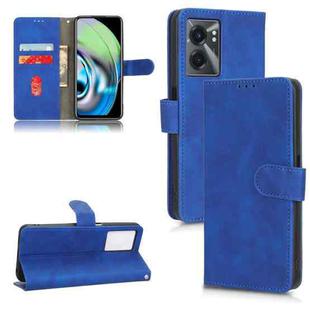 For Realme V23 5G / OPPO A57 5G Skin Feel Magnetic Flip Leather Phone Case(Blue)