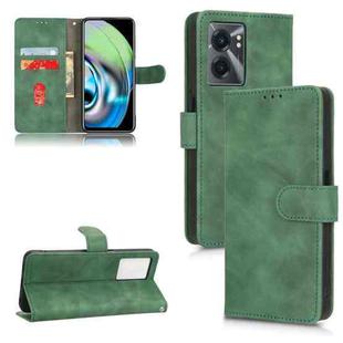 For Realme V23 5G / OPPO A57 5G Skin Feel Magnetic Flip Leather Phone Case(Green)