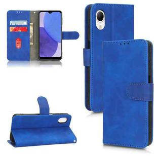 For Samsung Galaxy A23e 5G / A23 5G / A23s JP Version Skin Feel Magnetic Flip Leather Phone Case(Blue)