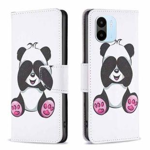 For Xiaomi Redmi A1 / A1+ Colored Drawing Pattern Flip Leather Phone Case(Panda)