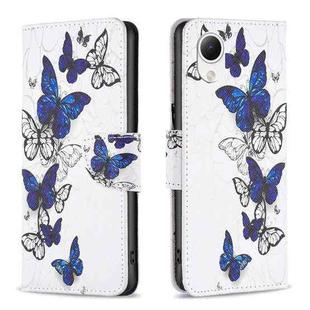 For Samsung Galaxy A23e 5G Colored Drawing Pattern Flip Leather Phone Case(Butterflies)