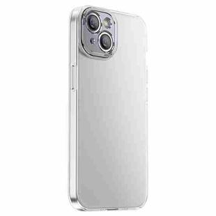 For iPhone 14 Plus PC Crystal Clear Frosted Phone Case(White)