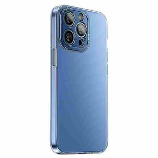 For iPhone 13 Pro PC Crystal Clear Frosted Phone Case(Blue)
