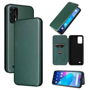 For Oukitel C31 Carbon Fiber Texture Leather Phone Case(Green)