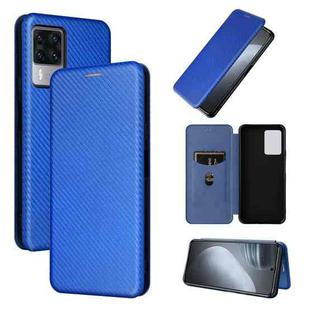 For Cubot X50 Carbon Fiber Texture Leather Phone Case(Blue)