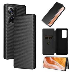 For ZTE Axon 40 Pro Carbon Fiber Texture Leather Phone Case(Black)