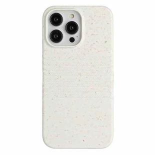 For iPhone 14 Pro Wheat Straw Material Degradable TPU Phone Case(White)