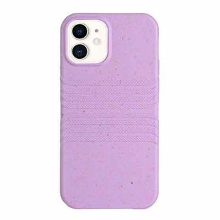 For iPhone 11 Wheat Straw Material Degradable TPU Phone Case(Purple)