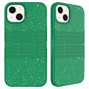 For iPhone 15 Plus Wheat Straw Material Degradable TPU Phone Case(Dark Green)