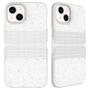 For iPhone 15 Wheat Straw Material Degradable TPU Phone Case(White)