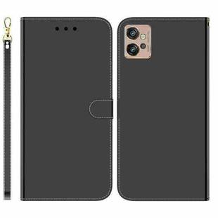 For Motorola Moto G32 Imitated Mirror Surface Flip Leather Phone Case(Black)