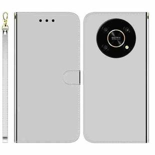 For Honor X9 / X9 5G Imitated Mirror Surface Flip Leather Phone Case(Silver)