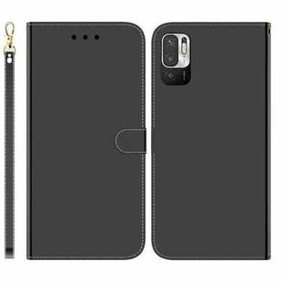 For Xiaomi Redmi Note 11T Pro / 11T Pro+ 5G Imitated Mirror Surface Flip Leather Phone Case(Black)