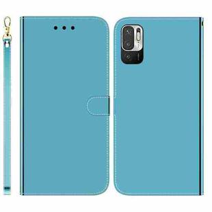 For Xiaomi Redmi Note 11T Pro / 11T Pro+ 5G Imitated Mirror Surface Flip Leather Phone Case(Blue)