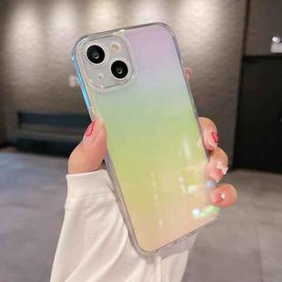 For iPhone 14 Color Plated Acrylic + TPU Phone Case(Gradient Rainbow)