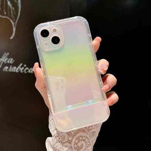 For iPhone 14 Pro Max Color Plated Invisible Holder Phone Case(Transparent)