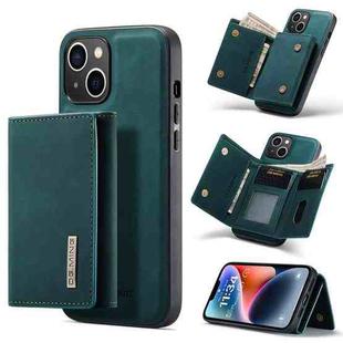 For iPhone 14 DG.MING M1 Series 3-Fold Multi Card Wallet Leather Case(Green)