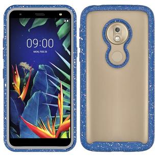 For Motorola Moto G7 Play Shockproof Starry Sky PC + TPU Protective Case(Blue)