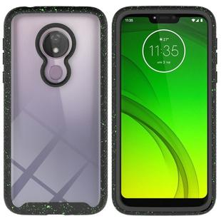 For Motorola Moto G7 Power Shockproof Starry Sky PC + TPU Protective Case(Black)