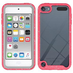 For iPod Touch 5 / 6 / 7 Shockproof Starry Sky PC + TPU Protective Case(Red)