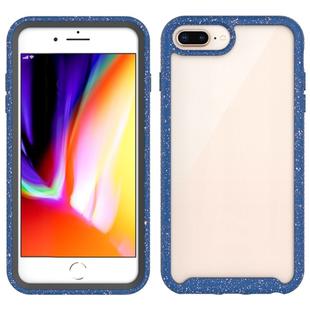 For iPhone 8 Plus / 7 Plus Shockproof Starry Sky PC + TPU Protective Case(Blue)