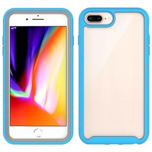 For iPhone 8 Plus / 7 Plus Shockproof Starry Sky PC + TPU Protective Case(Sky Blue)