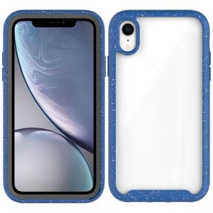For iPhone XR Shockproof Starry Sky PC + TPU Protective Case(Blue)