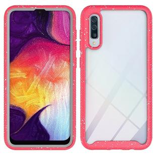 For Galaxy A50 Shockproof Starry Sky PC + TPU Protective Case(Red)