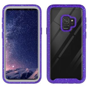 For Galaxy S9 Shockproof Starry Sky PC + TPU Protective Case(Purple)