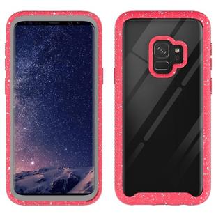 For Galaxy S9 Shockproof Starry Sky PC + TPU Protective Case(Red)