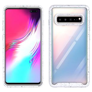 For Galaxy S10 5G Shockproof Starry Sky PC + TPU Protective Case(White)