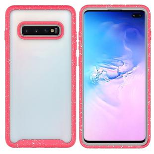 For Galaxy S10 Plus Shockproof Starry Sky PC + TPU Protective Case(Red)